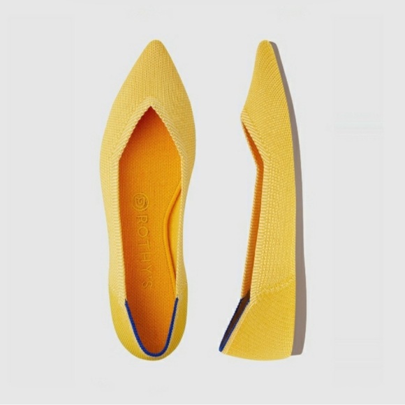 Rothy's Shoes - Rothy’s Sunshine Yellow Pointed Flats